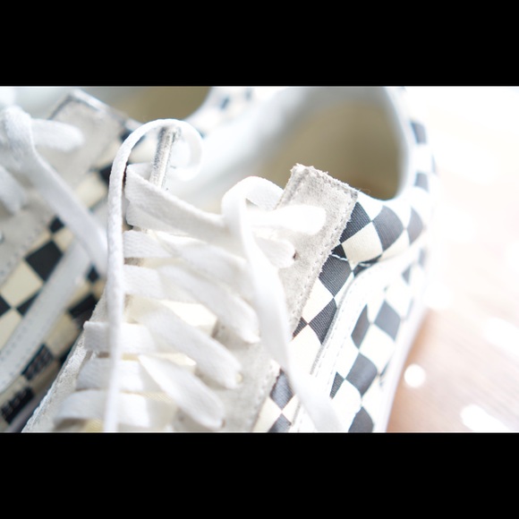White Checkered Vans - Picture 8 of 8
